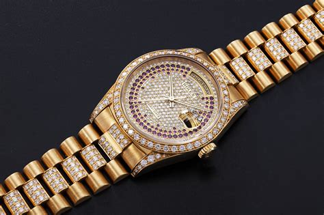 rolex oyster perpetual day date gold diamond price|rolex oyster date value.